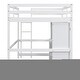 preview thumbnail 8 of 16, Kids and Baby Full Size Loft Bed with Wardrobe,Desk and Storage Drawers For Home