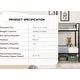 preview thumbnail 15 of 16, Modern Twin Over Twin Convertible Bunk Bed with Safety Guardrails and 2 Ladders