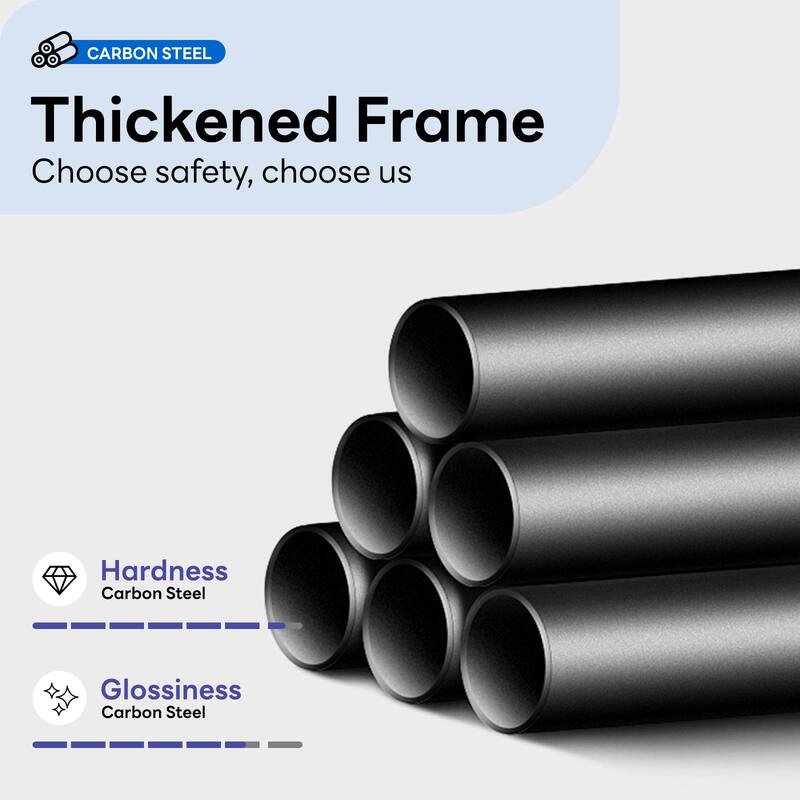 Bunk Bed Twin Over Twin, Heavy Duty Metal Bunk Twin Bed Frames with Safety Guard Rails & Ladder