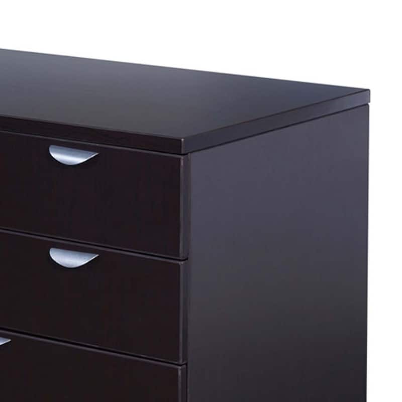 Ley 4 Drawer Lateral File Cabinet, Mocha Brown Office Storage