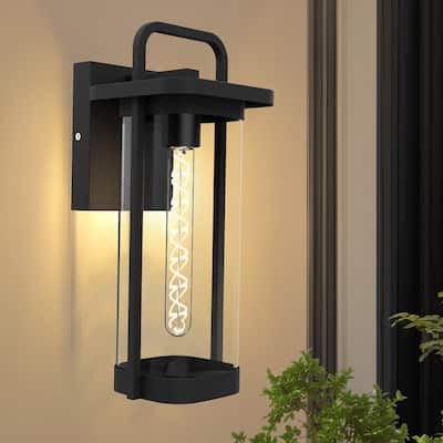 Outdoor Wall Light - IP65 Waterproof Exterior Wall Sconce, E26 Base (Bulb Not Included)