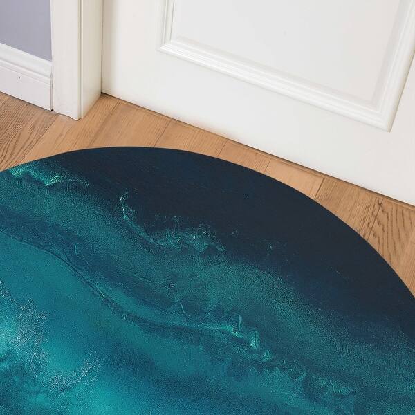 Envelor Indoor Outdoor Doormat Blue 24 in. x 36 in. Stripes Floor Mat, Stripes - Blue