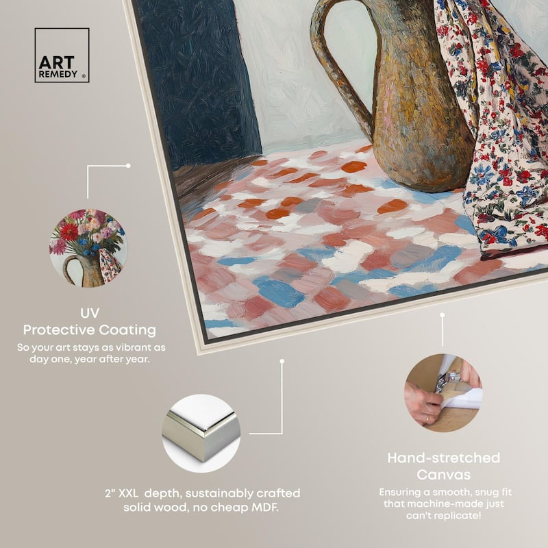 Draped in Flowers Canvas by Art Remedy