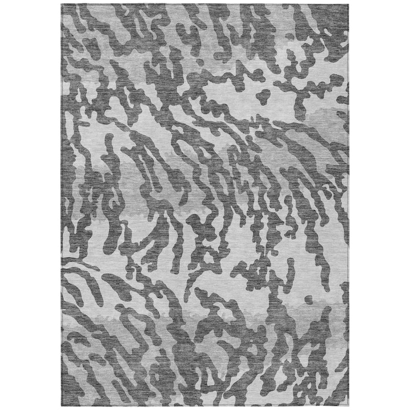HomeRoots Animal Print Transitional Rectangle Outdoor Rug