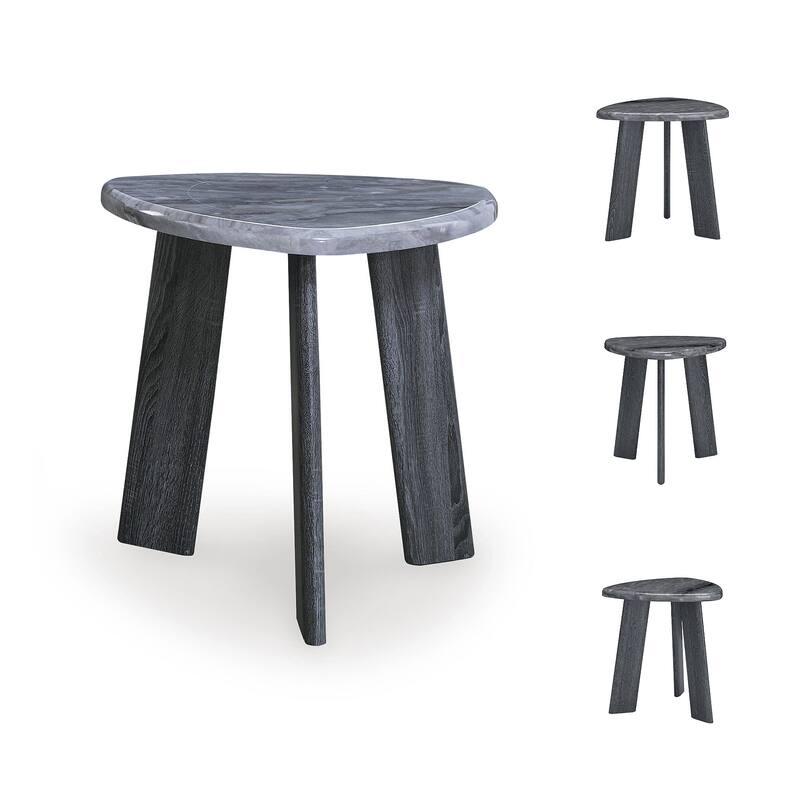 Signature Design by Ashley Bluebond Gray Table (Set of 3) - 52"W x 30"D x 19"H