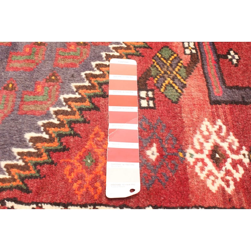 ECARPETGALLERY Hand-knotted Andelz Red Wool Rug - 4'2 x 6'3