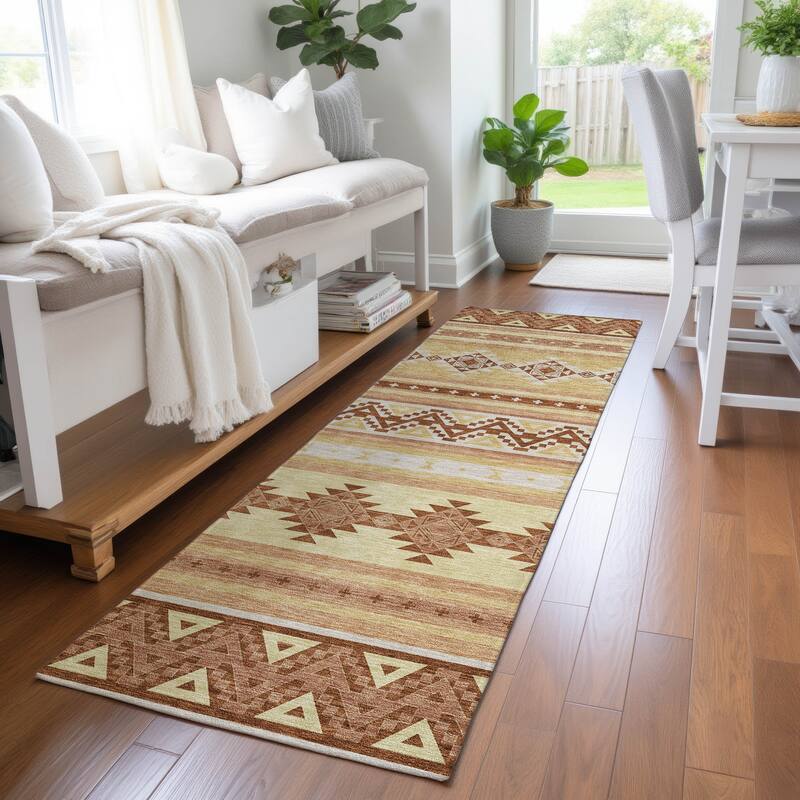 Machine Washable Indoor/ Outdoor Global Heston Chantille Rug