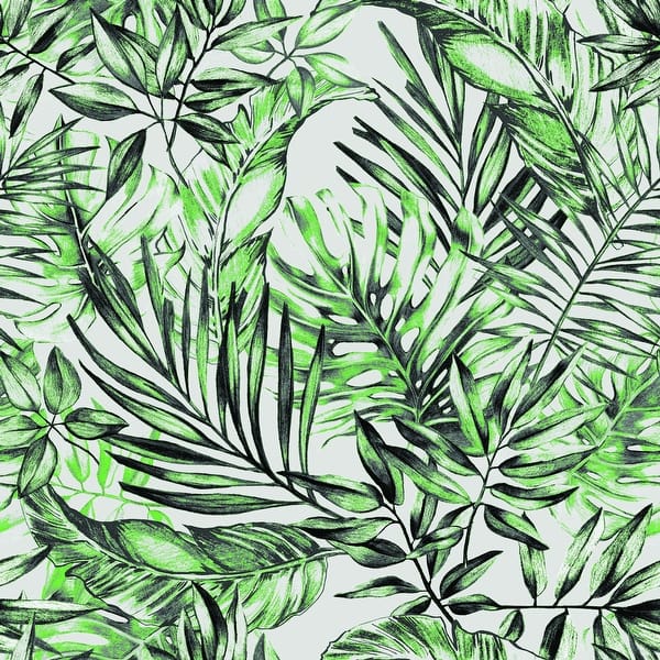 Green Tropical Leaves Removable Wallpaper Bed Bath & Beyond 33275104