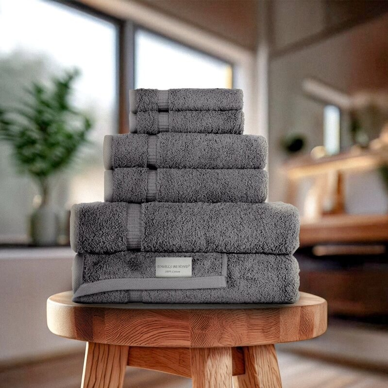 Towels Beyond - Luxury 6 Piece Turkish Cotton Towel Set --image