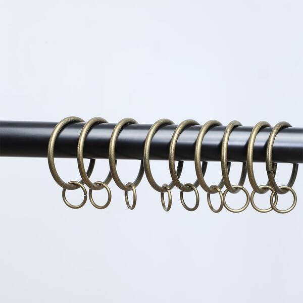 Shop 20 Pack Metal Curtain 1 3 Inch W Eyelet Drape Ring Loops For