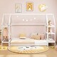 preview thumbnail 17 of 19, Costway Twin Size House Bed Montessori Floor Bed with Detachable