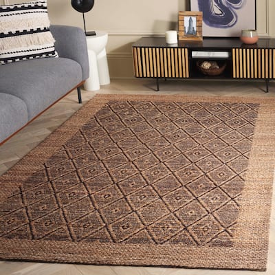 SAFAVIEH Flatweave Natural Mejte Fiber Farmhouse Hemp Rug