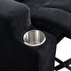 preview thumbnail 7 of 5, Toddlers Velvet Kids Recliner Chair with Two Cup Holder
