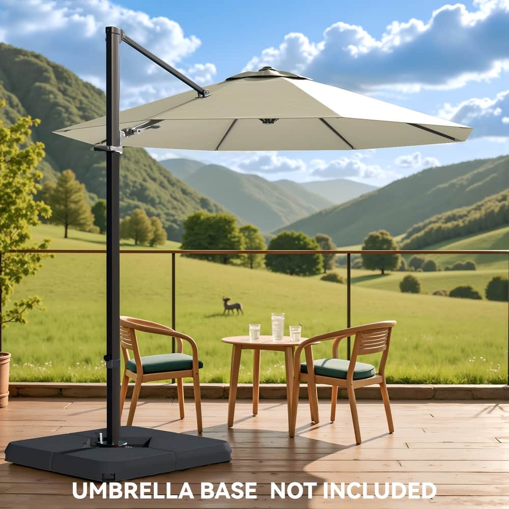 Patiowell 10FT Patio Umbrella with Push Button Tilt and Crank, Outdoor Umbrella, Multiple Colors