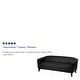 preview thumbnail 6 of 13, LeatherSoft Sofa with Wood Feet - 72.75"W x 29"D x 29"H Black Upholstery/ Cherry Legs