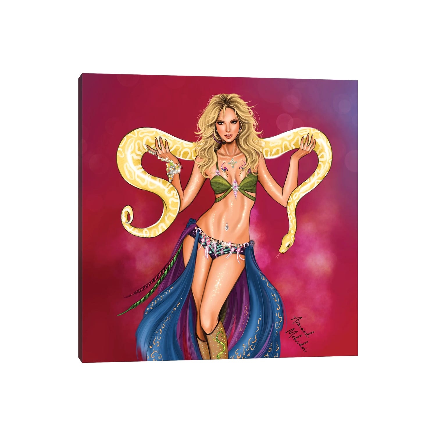 Icanvas Britney Spears By Armand Mehidri Canvas Print Bed Bath