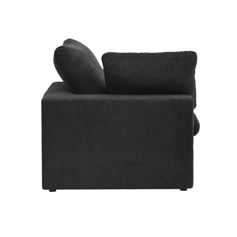 Convertible Modular Sectional Sofa, 5 Seater Corner Sofa with Pillows, 2 x 120.45 Minimalist Sofa Couch for Living Room