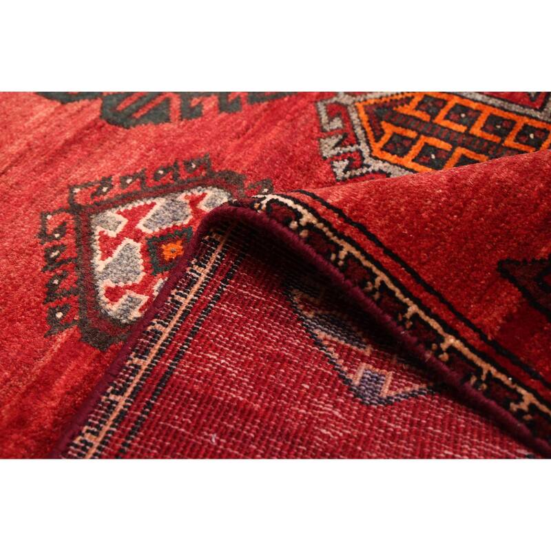 ECARPETGALLERY Hand-knotted Konya Anatolian Red Wool Rug - 3'5 x 8'3