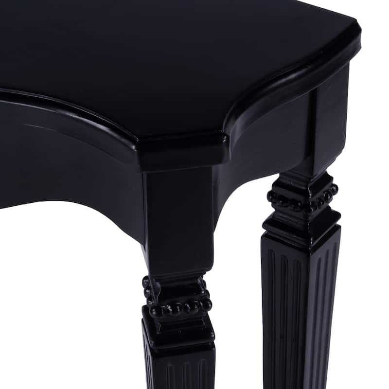 Cheshire 22 in. W Rectangular Wood Ballerina Console Table with Open Shelf