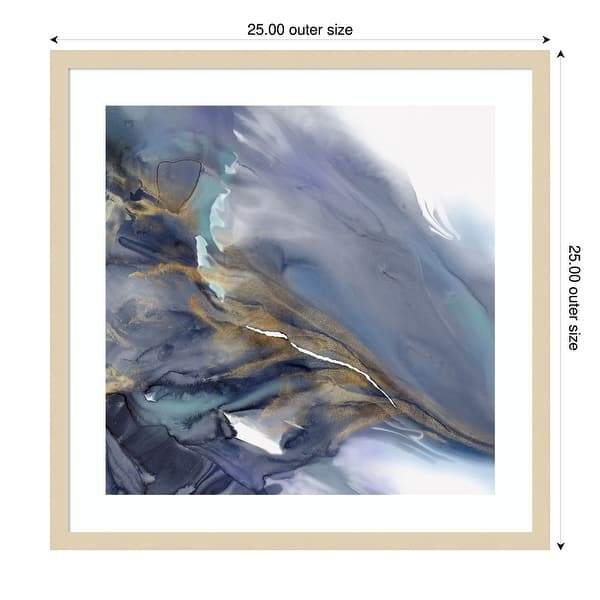 Water Wonder by Eli Jones Wood Framed Wall Art Print - Svelte Natural