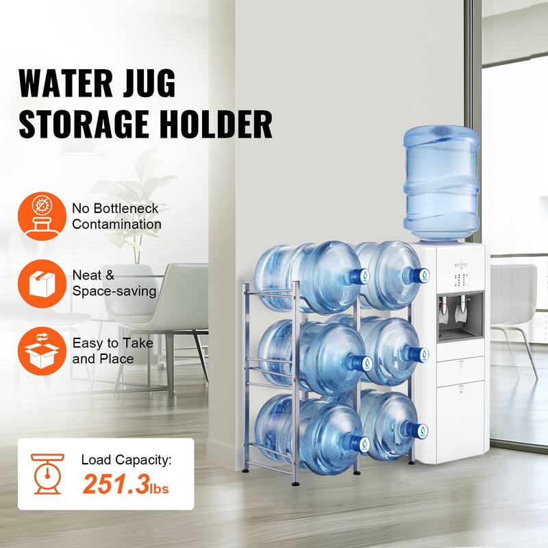 Water Jug Holder Heavy Duty Water Jug Rack for Kitchen, Office, Living Room