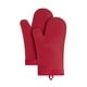 preview thumbnail 64 of 108, KitchenAid Ribbed Soft Silicone Oven Mitt 2-Pack Set, 7.5"x13" Passion Red