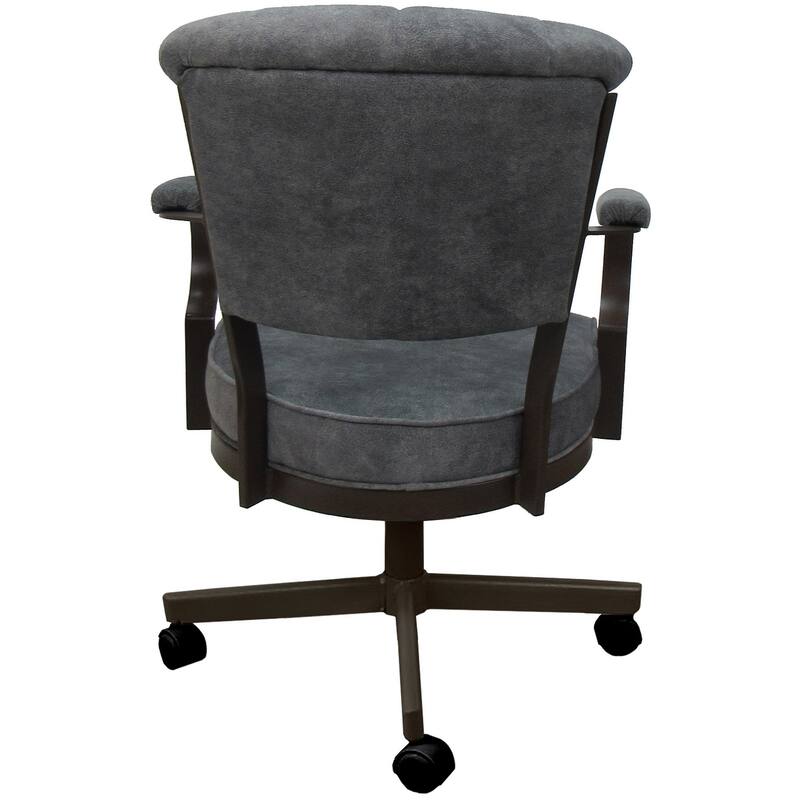 Miami Swivel Metal Caster Chair on Reading Base - 18" High Seat