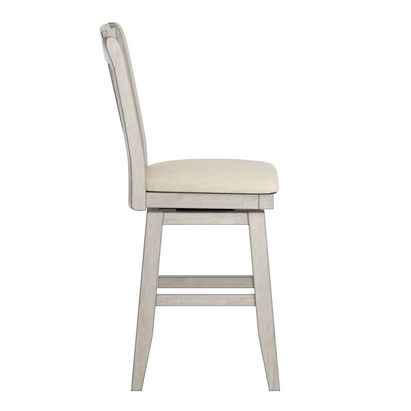 Eleanor Slat Back Wood Swivel Stool by iNSPIRE Q Classic