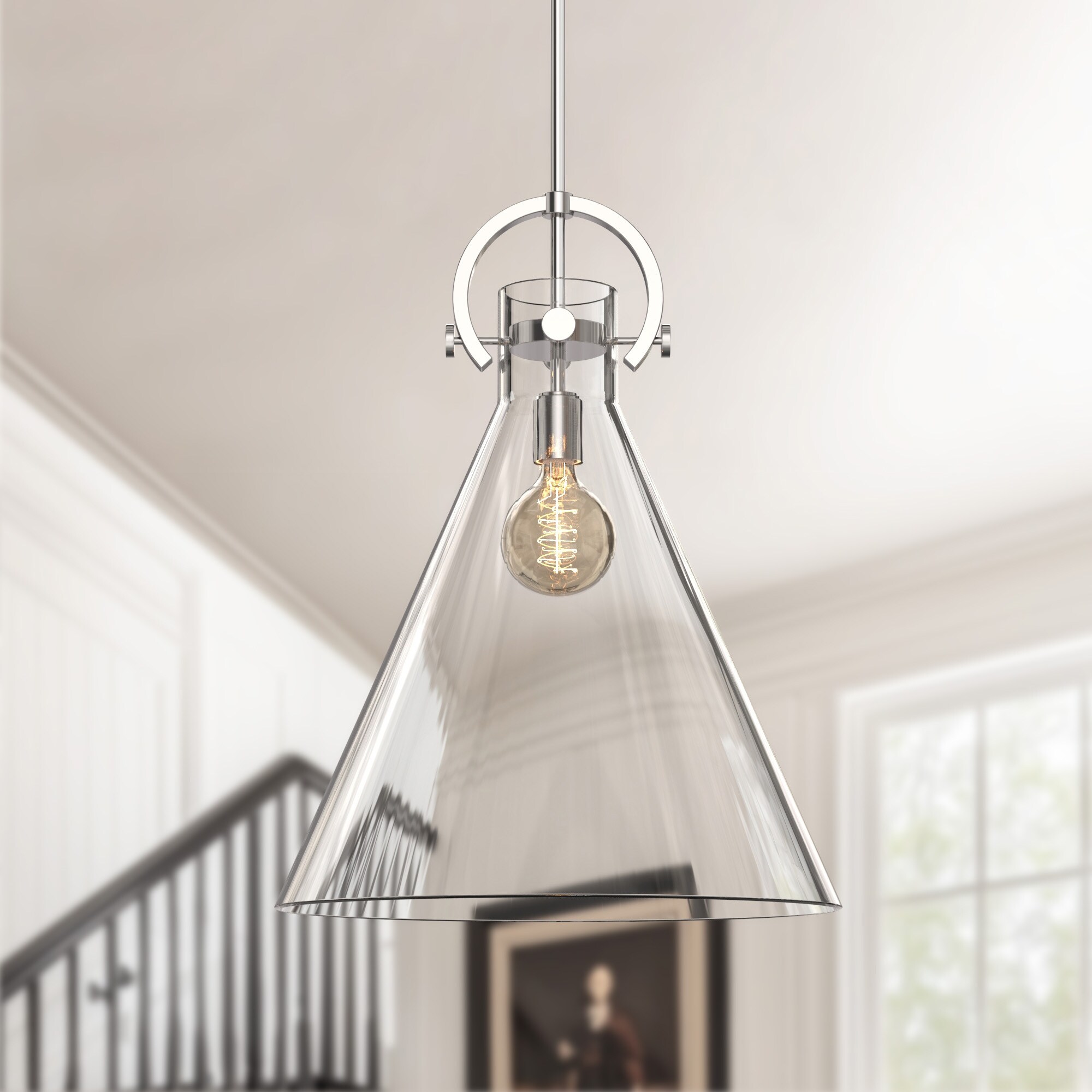18 inch glass pendant light online