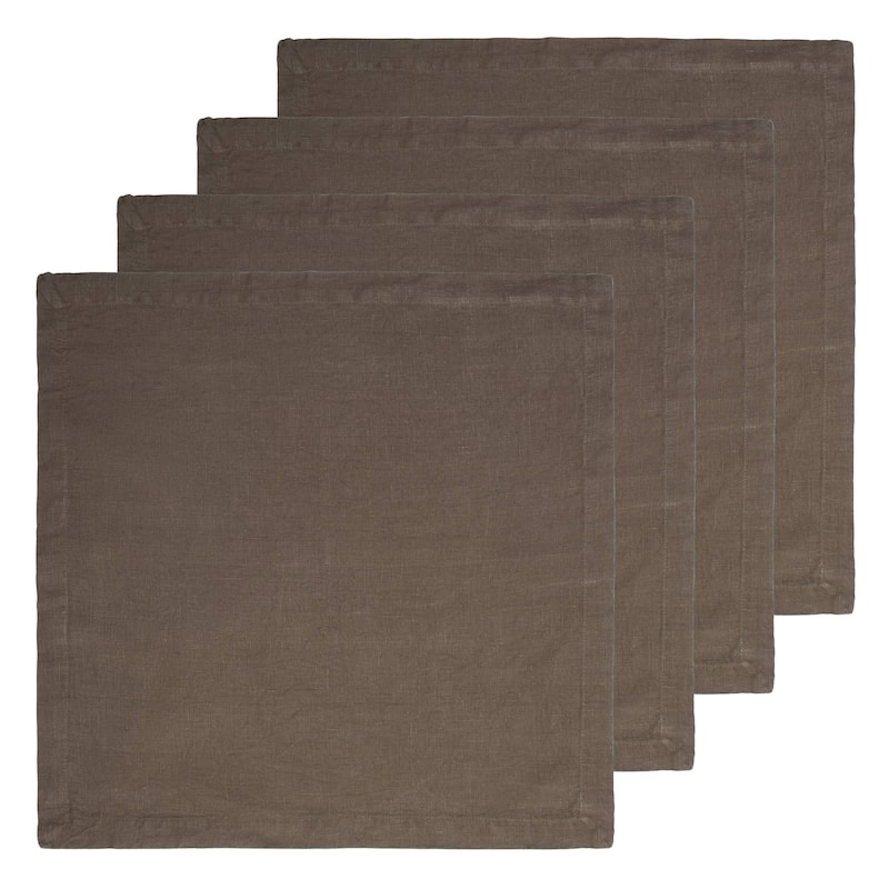 Caravan Everyday Napkins - Set of 4 - Walnut