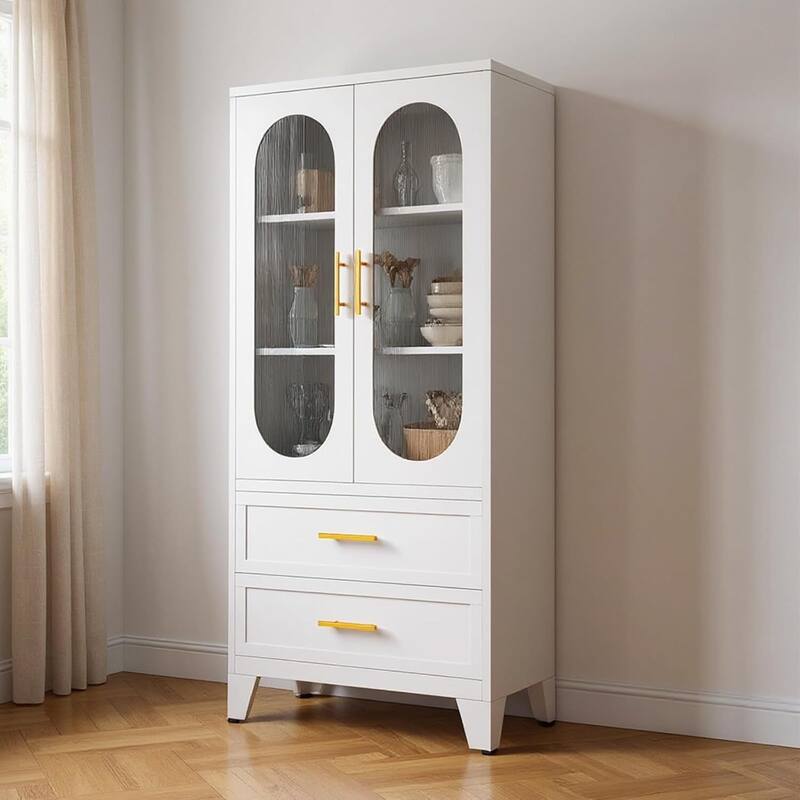 Metal Pantry Storage Cabinet for Kitchen, Laundry, Living Room , Tool Room - N/A