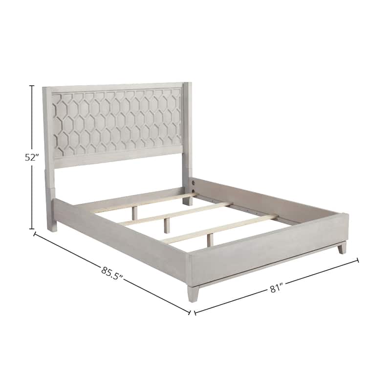 Origins by Alpine Denver Panel Bed, White