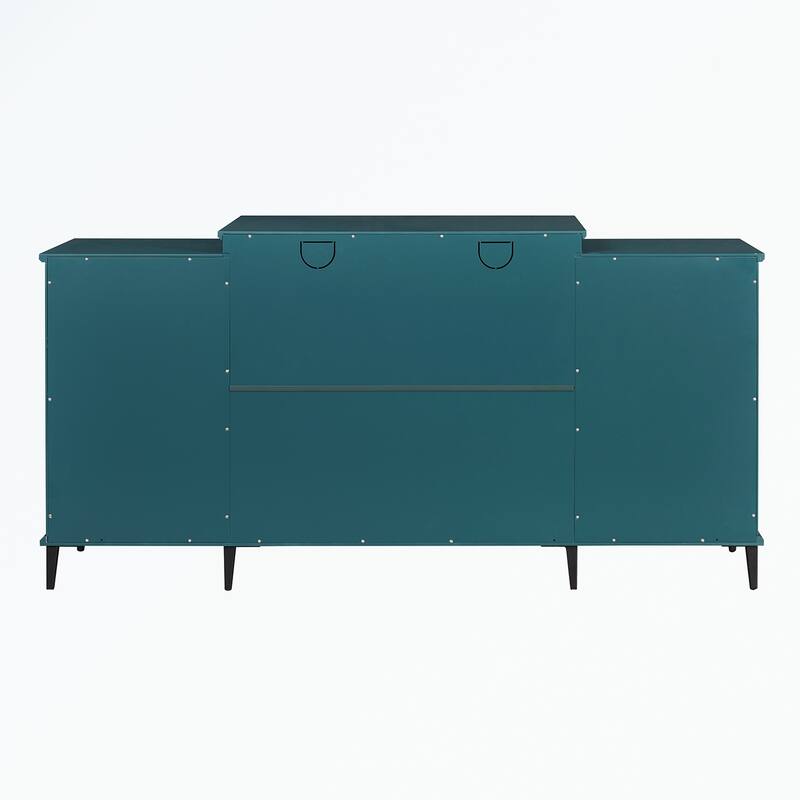 Sideboard with Glass Door and Adjustable Shelves