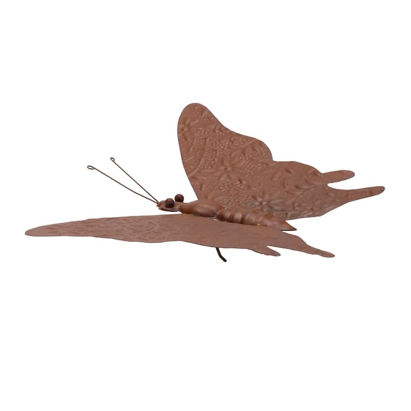 Butterfly Outdoor Garden Figurine - 12.5" - Bronze Finish