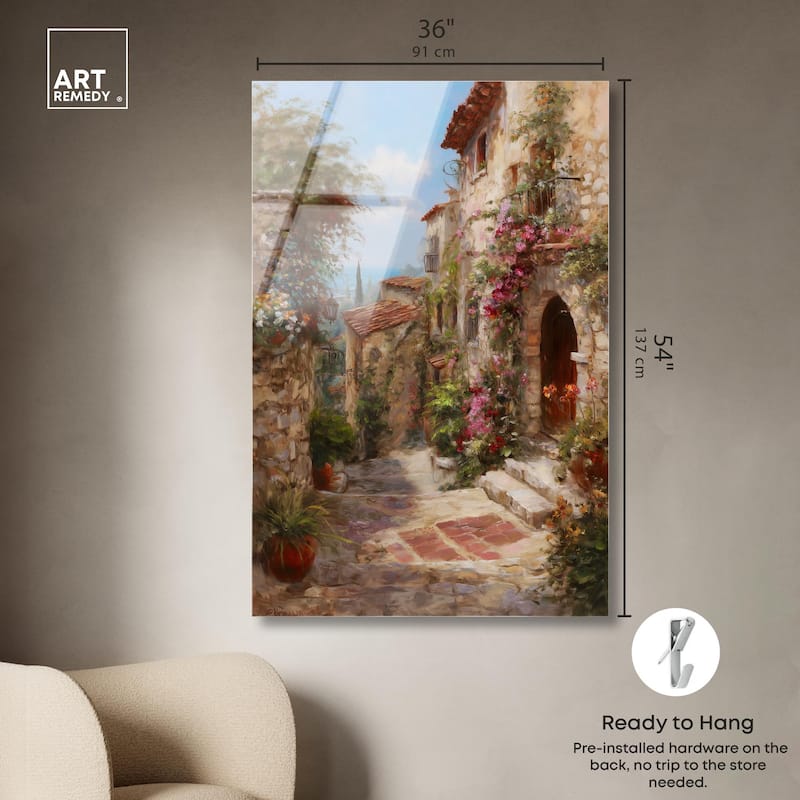 Mediterranean Charm I Acrylic by Art Remedy, Ready to Hang