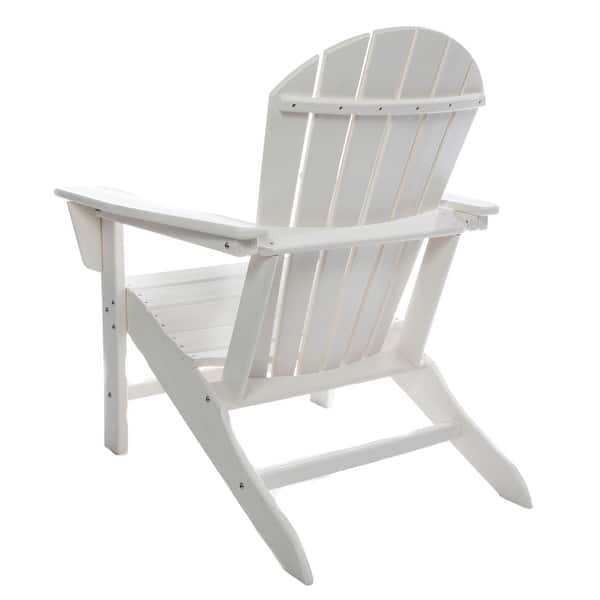 33 in. x 37 in. White Resin Adirondack Chair Bed Bath & Beyond 37246855