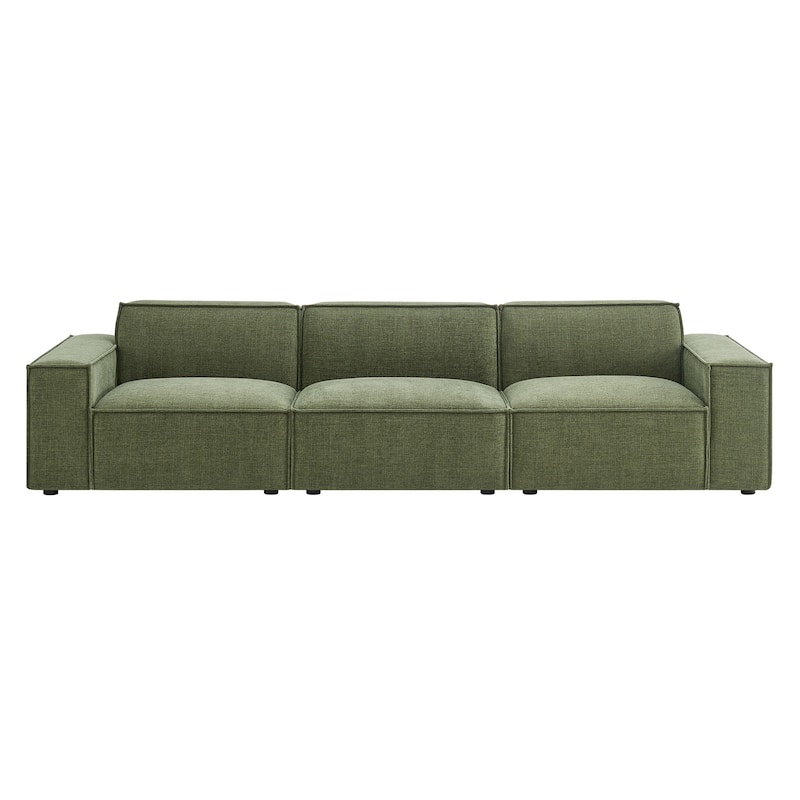 Restore 3-Piece Performance Fabric Upholstered Modular Sofa Set
