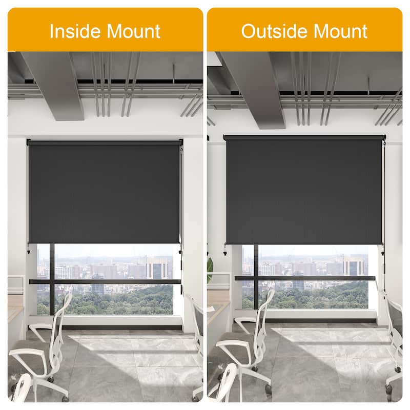6'W X 6'H Outdoor Roller Shade with 95% UV Protection