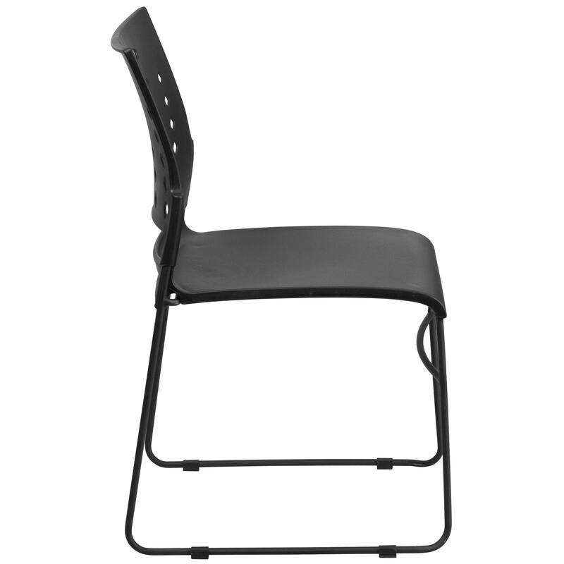 5 Pack HERCULES Series 881 lb. Capacity Sled Base Stack Chair with Air-Vent Back