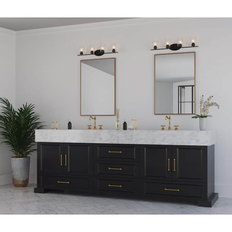 Riley Collection Black Four-Light Bath