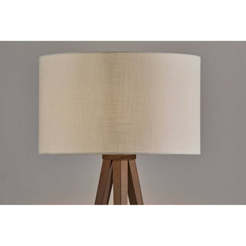 60" Tripod Floor Lamp With White Drum Shade - 21X21X60.25