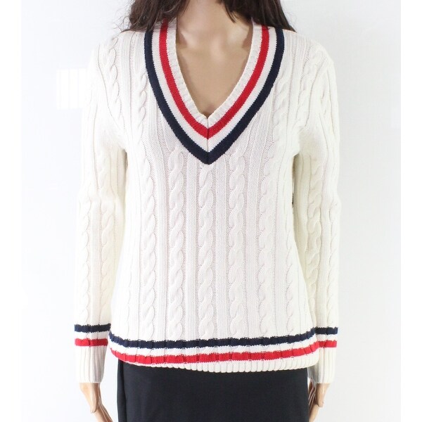 ralph lauren white sweater women's