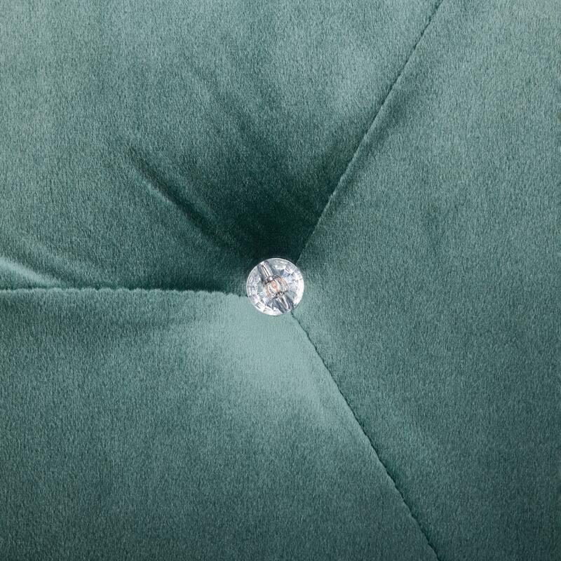 Elegant Velvet Polygon Diamond Tufted Storage Ottoman for Living Room and Bedroom