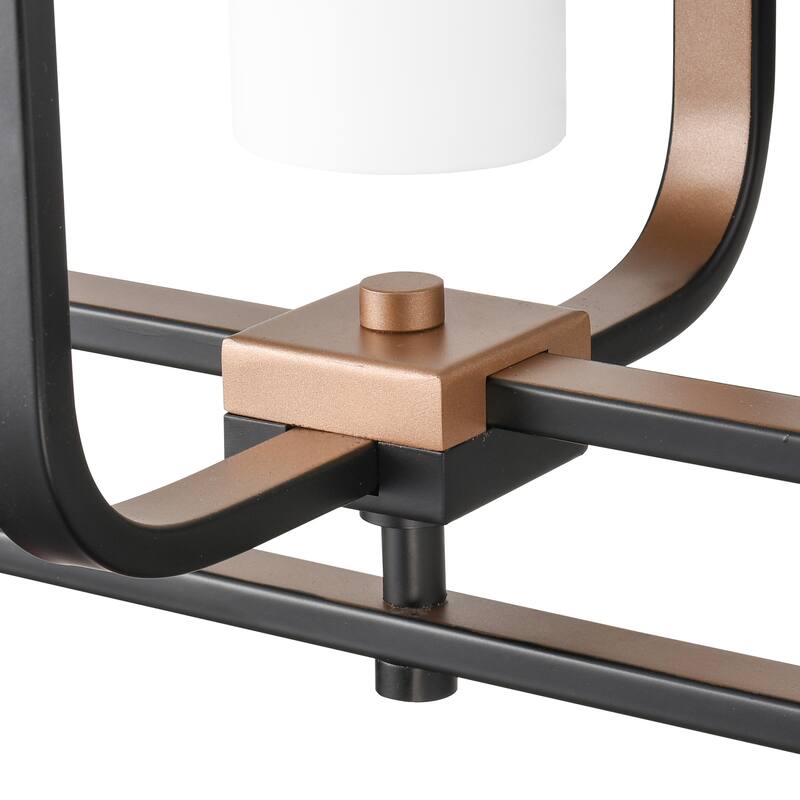 Light Society Rex Chandelier - Black/Gold/Opal