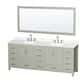 Option Light Green / White Quartz Top / Brushed Nickel