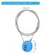 preview thumbnail 7 of 13, Small Combination Lock 31.4 Inch, 1 Pcs 3 Digit Padlock for Gym Locker Light Blue