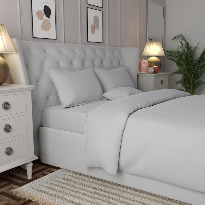 Purity Home Sateen 3 Piece Duvet Cover Set