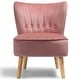 preview thumbnail 9 of 31, Costway Armless Accent Chair Tufted Velvet Leisure Chair Single Sofa