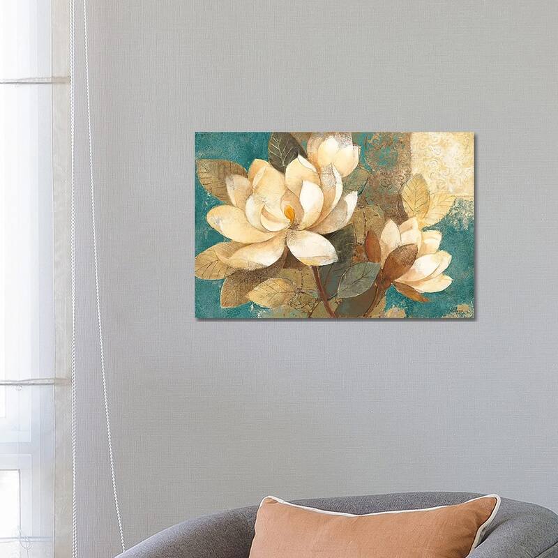 iCanvas "Turquoise Magnolias" by Albena Hristova Canvas Print - 18x26x1.5