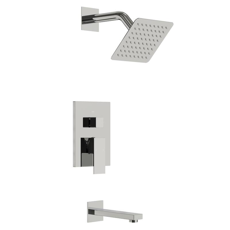Wall Mounted Shower System Bathtub Facuet Set, Tub And Shower Trim Kit - Chrome